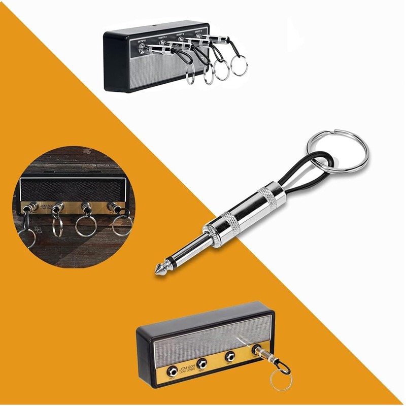 4PCS Marshall Key Holder,Guitar Hook Keyring Wall Mounted,Key Holder Wall