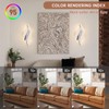 CANEOE Modern LED Wall Sconce 6000K Chrome Indoor Wall Light