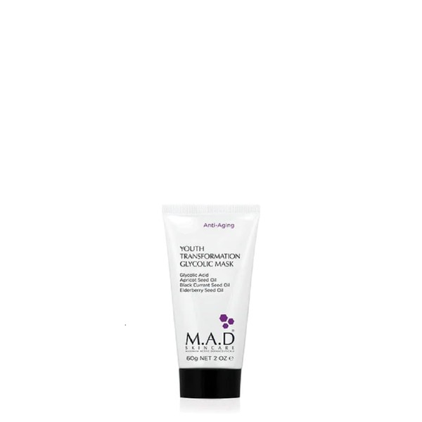 M.A.D Skincare Anti-Aging Youth Transformation Glycolic Mask 2 oz.