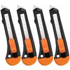 Tifical Retractable Utility Knife, 4 Pack Box Cutters with 18mm