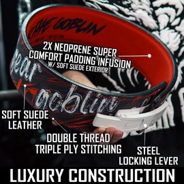 Goblin Gear 10mm 2x Super-Cushion Infused Lever Belt (Suede Leather) - Size: XS