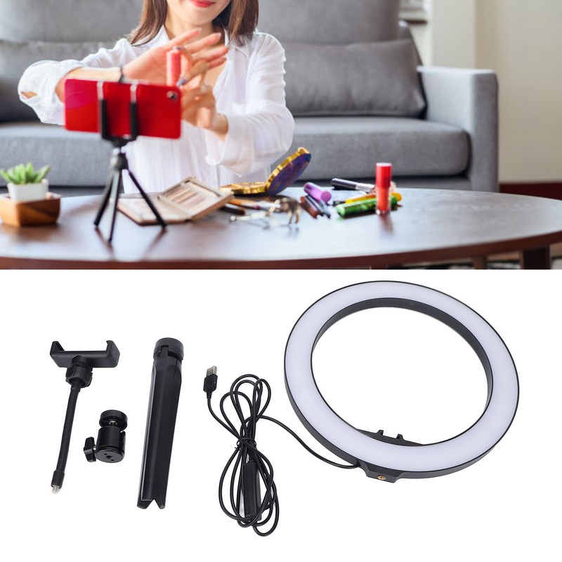 10 Inch Circle Fill Light Bright Dimmable LED Cellphone Round