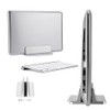 Adjustable Aluminum Vertical Laptop Stand NoteBooks Holder Space saving Bracket