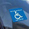 6 Pack - Funny CAR Stickers - Disabled CAR Bumper