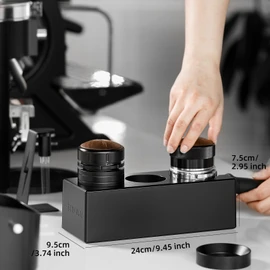 MHW-3BOMBER Espresso Tamper Mat, 2.0 - 2.3 inches (51 - 58 mm), Tamper Stand, Multifunctional Holder, Storage Stand, ABS, Coffee Tamper Mat, Coffee Supplies (2.0 inches (51/53/54/58 mm) CH5528