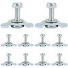QWORK® Screw Fitting for Lashing Rail Airline Rail M8 x