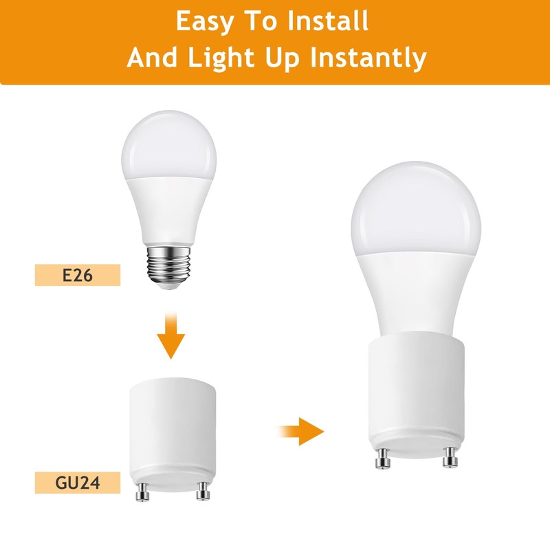 5 Pack Light Socket Outlet Adapter - E26 Light Socket