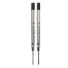 Monteverde Capless Ceramic Gel Refill for Parker Ballpoint Pens, Black