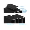 140mm Fan Filter,HFEIX Computer Case Dustproof Magnetic Frame Mesh Black