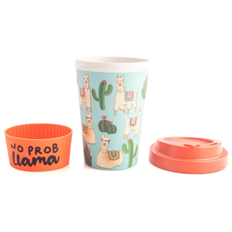 Eco To Go Llama Bamboo Cup