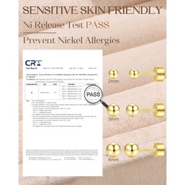 ORAZIO 3 Pairs of Earrings Silver 925 Women's Earrings Gold Stud Earrings Silver 925 CZ Star Heart Helix Piercings Ear Gold Piercing Set Golden Earrings Women's Flatback Stud Earrings, Silver