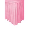 14ft Light Pink Plastic Table Skirt