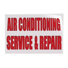 Decal Stickers Multiple Sizes Air Conditioning Service & Repair Body Shop B Industrial Vinyl Safety Sign Label Business 10x7Inches