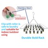 CHERRY GLOBAL Quick Release Round Stainless Steel Laundry Drying Rack