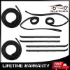 CNPAPC Front Door Window Run Sweep Felts Weatherstrip Seals Kit