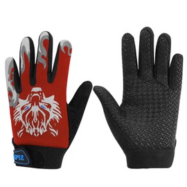 YJZQ Boys Girls Cycling Gloves Outdoor Full Finger Biking Mittens Windproof Thermal Riding Gloves Non-slip Shockproof Fitness Exercise Sports Gloves for Bicycle Skiing Climbing Racing Skating (5-10Y)