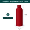 NOBL Stainless Steel Water Bottle,17 oz, 500 ml, Double Wall