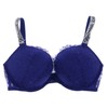 Victoria's Secret Bombshell Add 2 Cups Rhinestone Straps Bra (Navy,