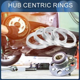 INFINAUTO Hub Centric Rings, 57.1mm ID to 65.1mm OD Vehicle Wheel Hubrings Aluminum Alloy, 4 Pcs