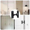 Barn Door Latch- 90/180° Sliding Lock for Bathroom/Bedroom/Garden/Gate/Garage, Secure Sliding
