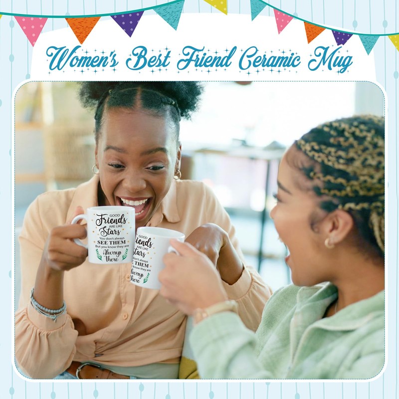 6 Pcs Good Friends Are Like Stars Coffee Mugs Gifts