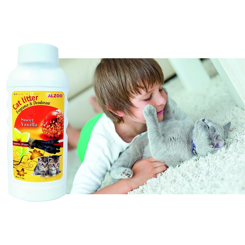 Alzoo Cat Litter Deodorizer, Sweet Vanilla
