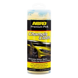 ABRO Car Shammy for Drying: Superior Moisture Absorption, Resilient Against Most Chemicals, Lint-Free Chamois Towel for Automotive & Home Cleaning Use
