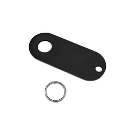 KVAEY Motorcycle Bell Hanger, Good Luck Riding Motor Hanger with Split Ring, Metal Biker Bell Hanger Fits for Most Bells (Black, Style A)