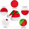 Cleacloud Christmas Elf Hat, Long Red And Green Striped Elf