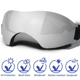 Large Dog Sunglasses with Adjustable Strap, UV Protection, Suitable for Large Dogs