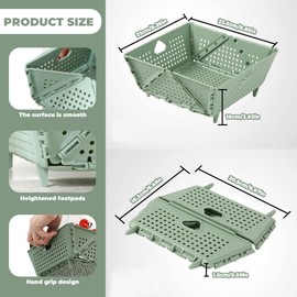 1Pc Extendable Collapsible Colander Lightweight Useful Sink Drainage Basket Convenient Lightweight Plastic Strainer Basket for Fruits,Vegetables and Pasta