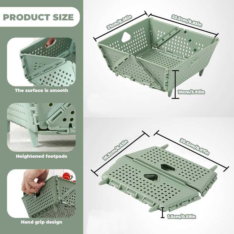 1Pc Extendable Collapsible Colander Lightweight Useful Sink Drainage Basket Convenient