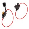 YUNPINGCAR Mini Blade Fuse Holder 18 Gauge Waterproof Pigtail Inline