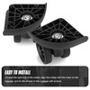 Volein V206-B 1 Pair Suitcase Replacement Wheels Robust Luggage Wheels