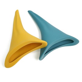 Bella Bliss Reusable Female Urinal, Female Urination Device, Silicone Women Pee Funnel Allows Women to Pee Standing Up, Portable Womens Urinal for Travel, Camping, Outdoor (Blue)