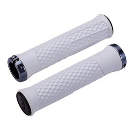 BBB Cycling Bicycle Handlebar Grips E-Mountain Bikes Anti-Slip One Pair White Python BHG-95