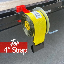 Pro Trucking Products SPSW1 Heavy Duty Trailer Stake Pocket Mounted Strap Winder for 2" and 4" Straps Red