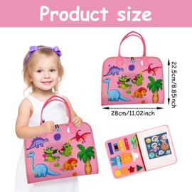 FunnAura Busy Sensory Board 1+ Year Old Toddlers, Baby Busy Book Pre School for Girls Toys