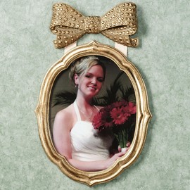 Touch of Class Bow Gold Large Photo Frame 8 x 10