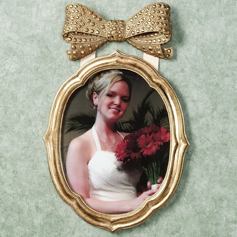 Touch of Class Bow Gold Large Photo Frame 8 x