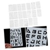 COHEALI Sets Large Reusable Stencil Set Letter Patterns Painting Templates