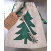 unbranded Santa Key Silver Scroll Comes w/Fabric Keepsake Gift Bag