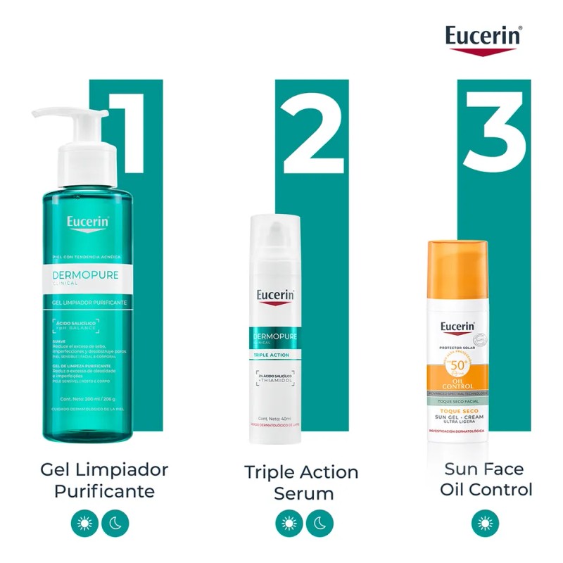Gel Limpiador Purificante Dermopure Clinical Facial Eucerin 200ml
