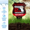 Sigo Signs, Warning Protected by 2nd Amendment Security Sign, 7x13