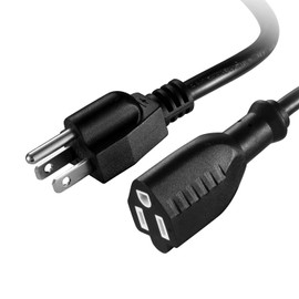 UL Listed Waterproof Power Extension Cord,DanYee Indoor/Outdoor(Marked General Use on The Tag) 16 AWG Heavy Duty AC SJTW Electrical Extension Cable (NEMA 5-15P to NEMA 5-15R)(25FT,Black)