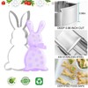 Funmo Easter Bunny Cookie Cutter Set, 7 Pieces Easter Cookie
