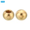 PATIKIL 5pcs M6x1 Screw Cap Nut Knob Brass Ball Lamp