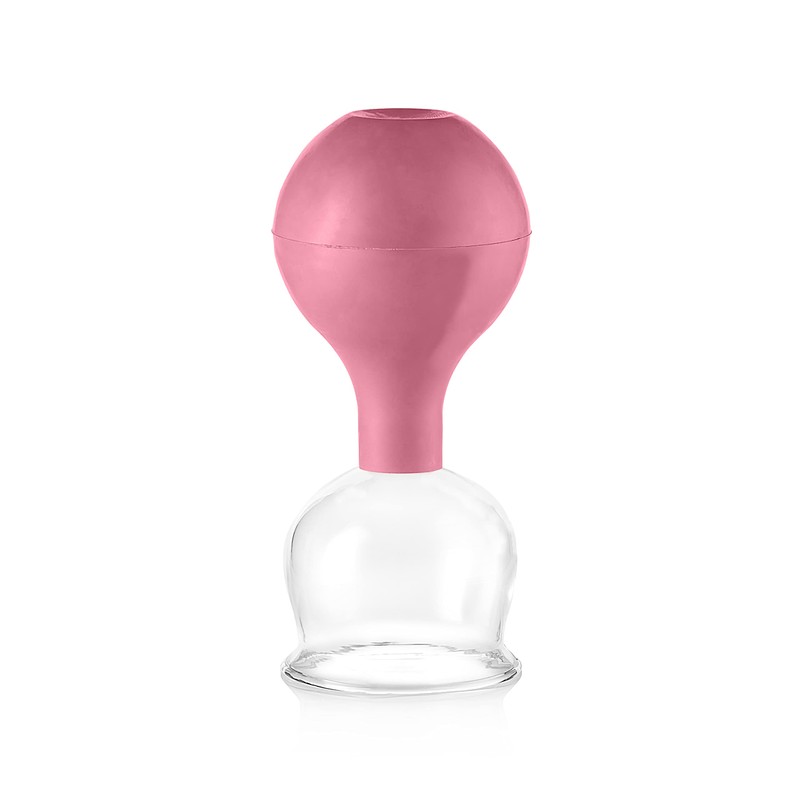 pulox SchrÃ¶pfglas aus Echtglas 2er-Set inkl. Saugball 52 mm &