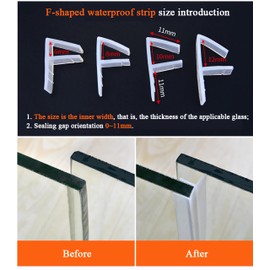 hokmly 120 Inch 10 Ft (Feet) Soft Shower Doors Sweep to Stop Leaks,Glass Door Seal Strip, Shower Silicone Seal Strip