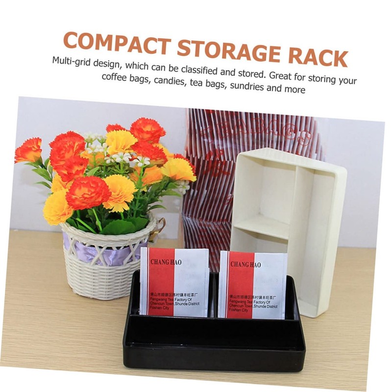 ABOOFAN 2pcs Coffee Storage Box Condiments Containers Sugar Packet Holder